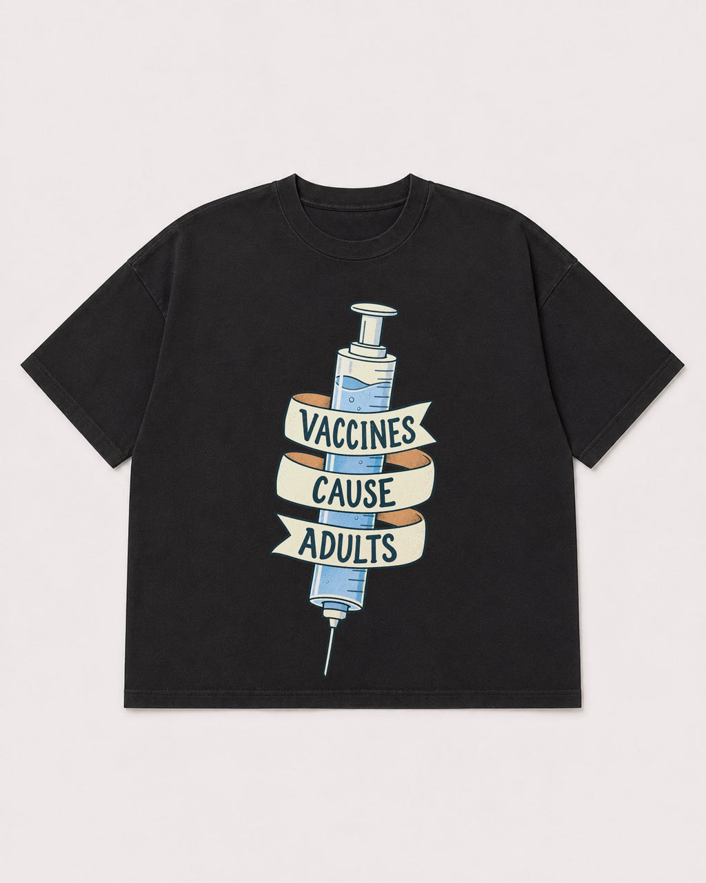 Mockup Boxy Heavyweight Tee Black product