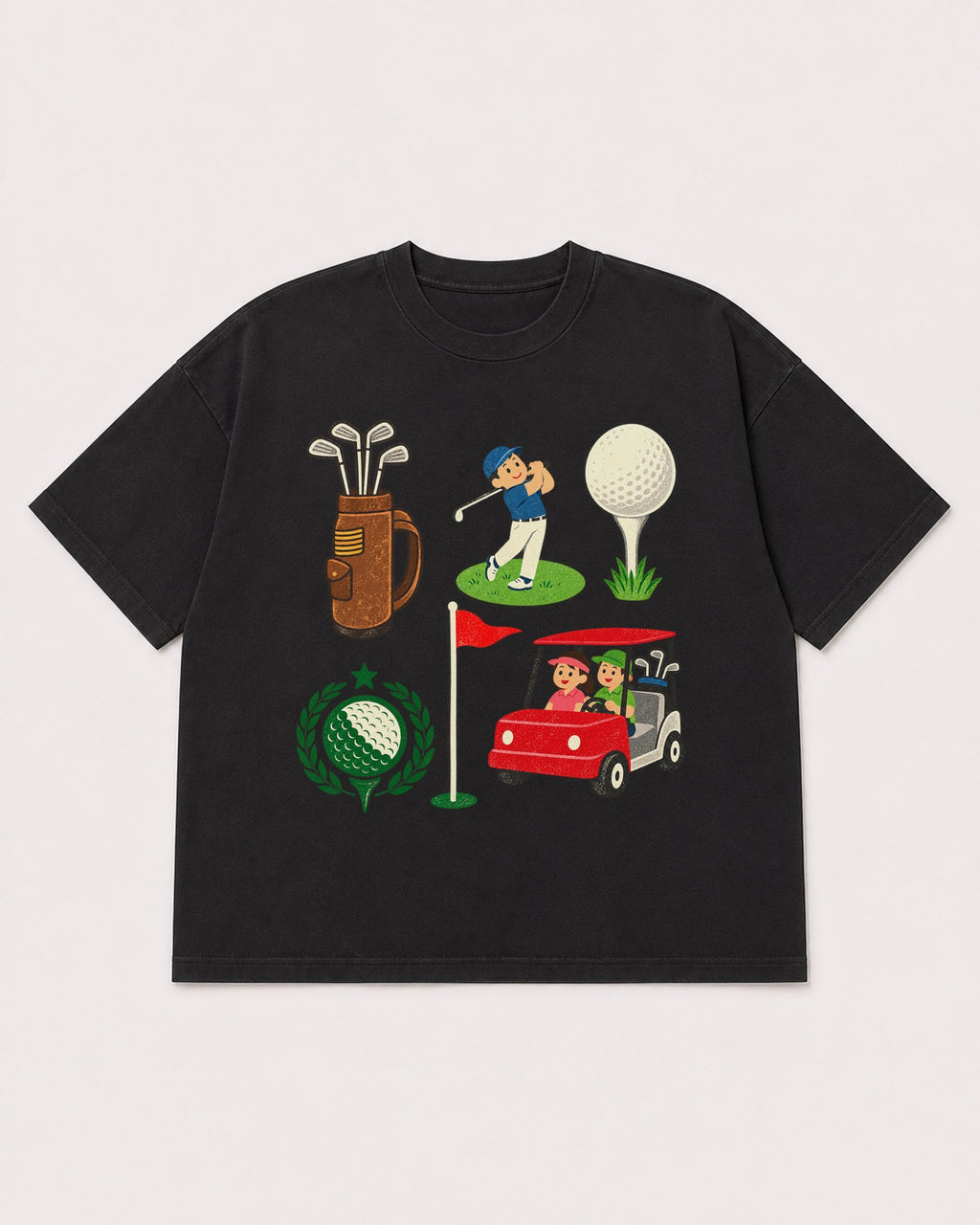Mockup Boxy Heavyweight Tee Black product