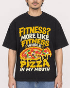 Mockup Boxy Heavyweight Tee Black male close-up 02