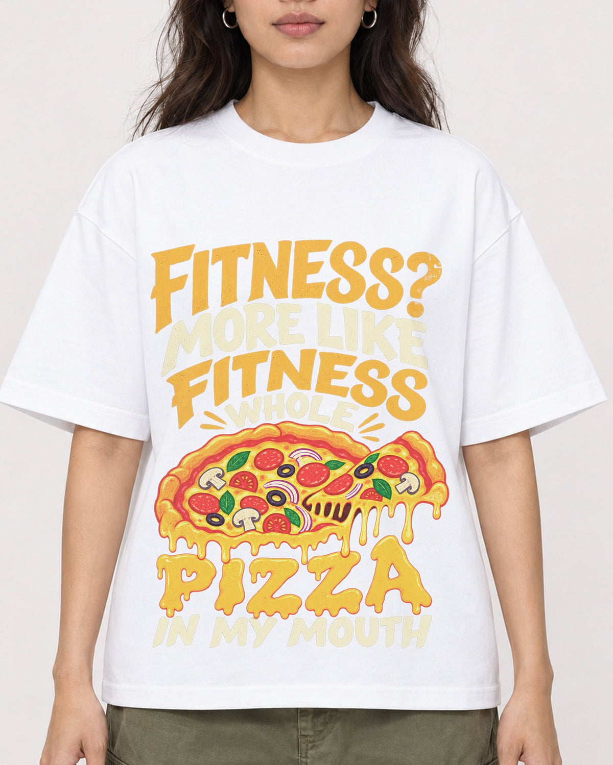 Mockup Boxy Heavyweight Tee White female close-up 02