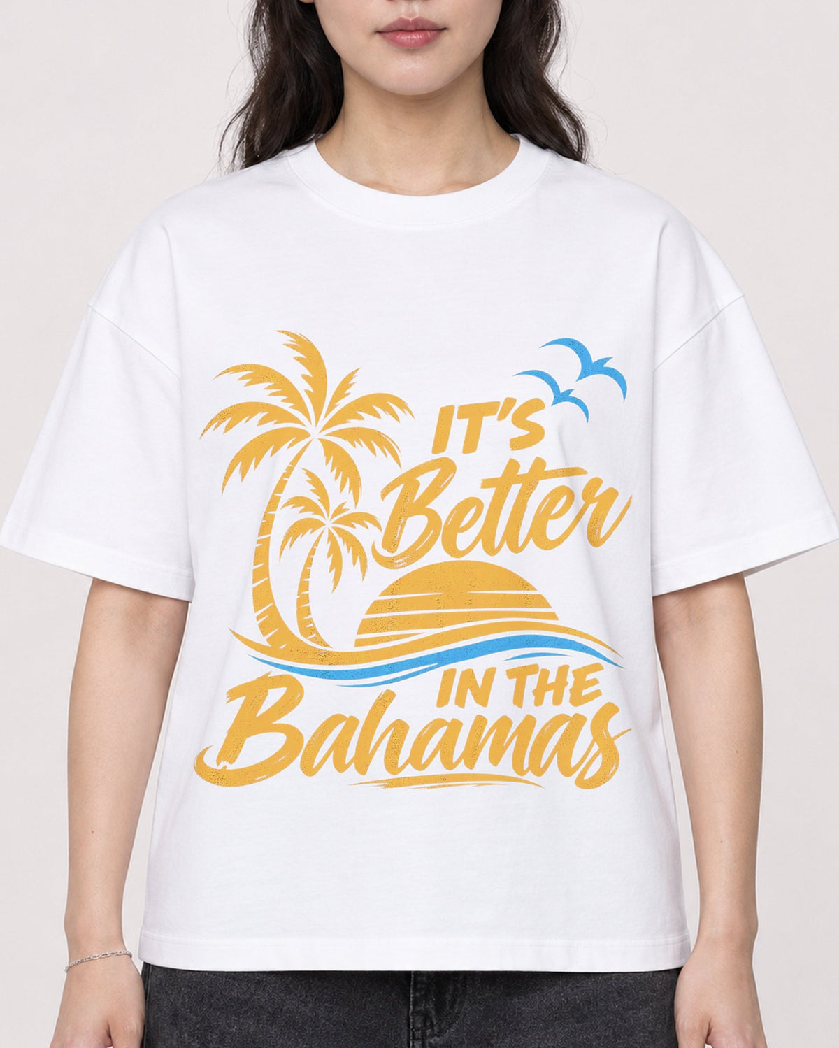 Mockup Boxy Heavyweight Tee White female close-up 03
