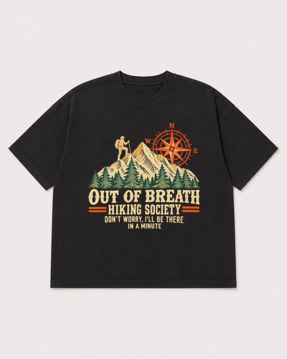 Mockup Boxy Heavyweight Tee Black product
