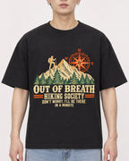 Mockup Boxy Heavyweight Tee Black male close-up 01