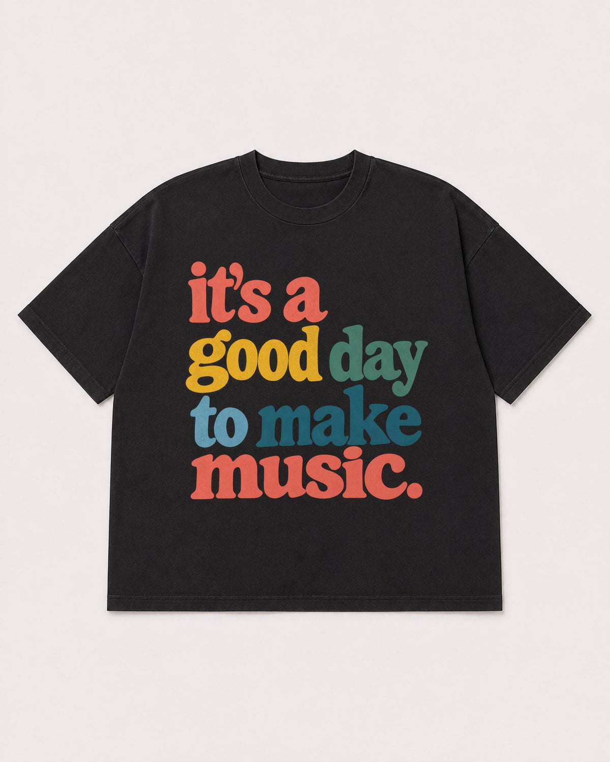 Mockup Boxy Heavyweight Tee Black product