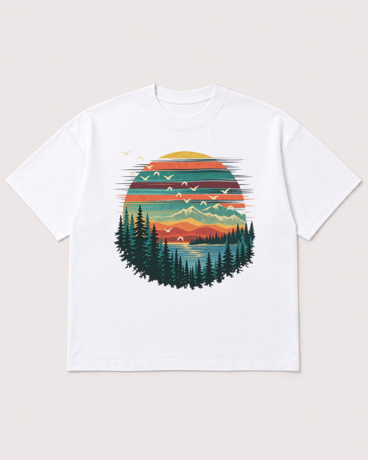 Mockup Boxy Heavyweight Tee White product
