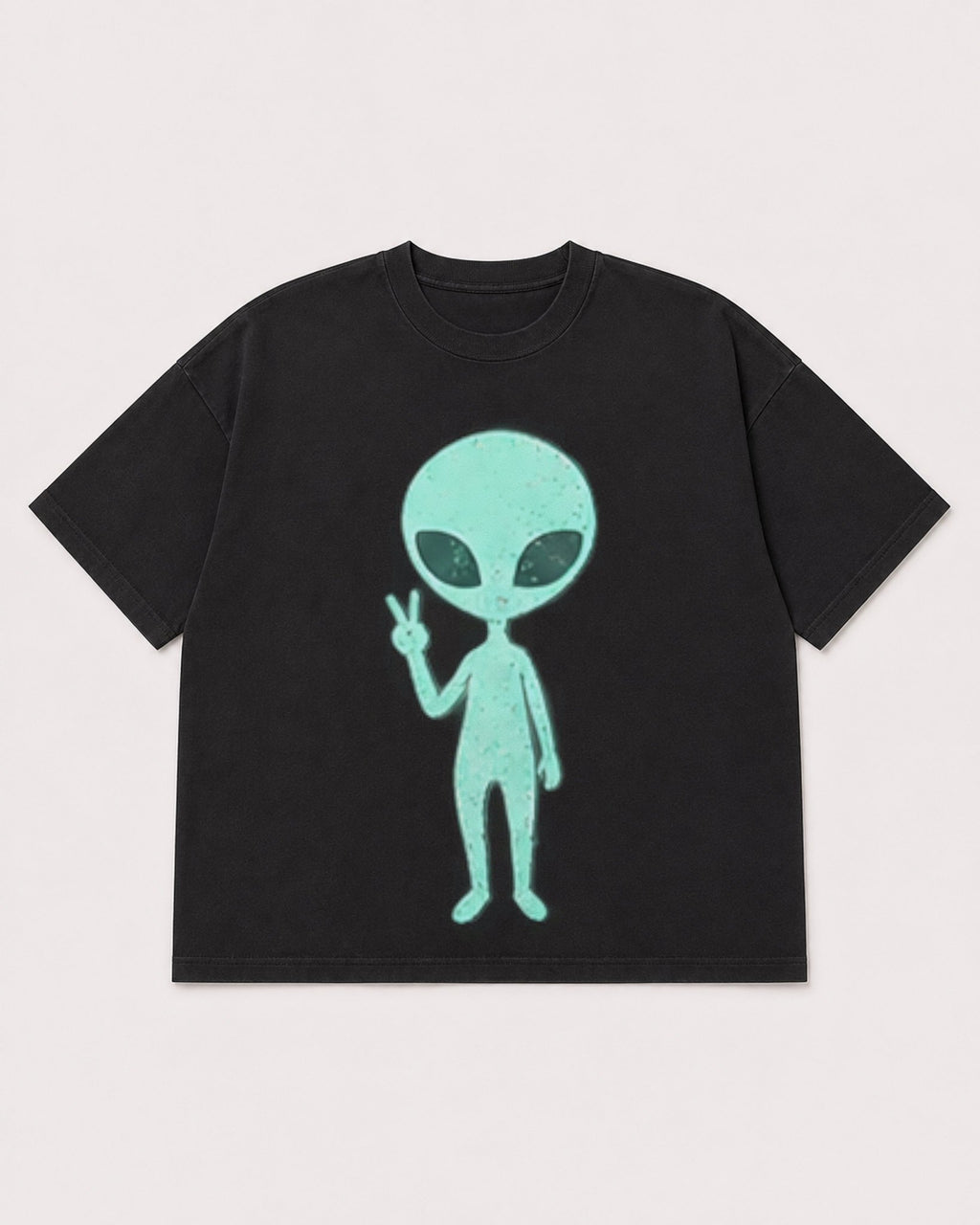 Mockup Boxy Heavyweight Tee Black product