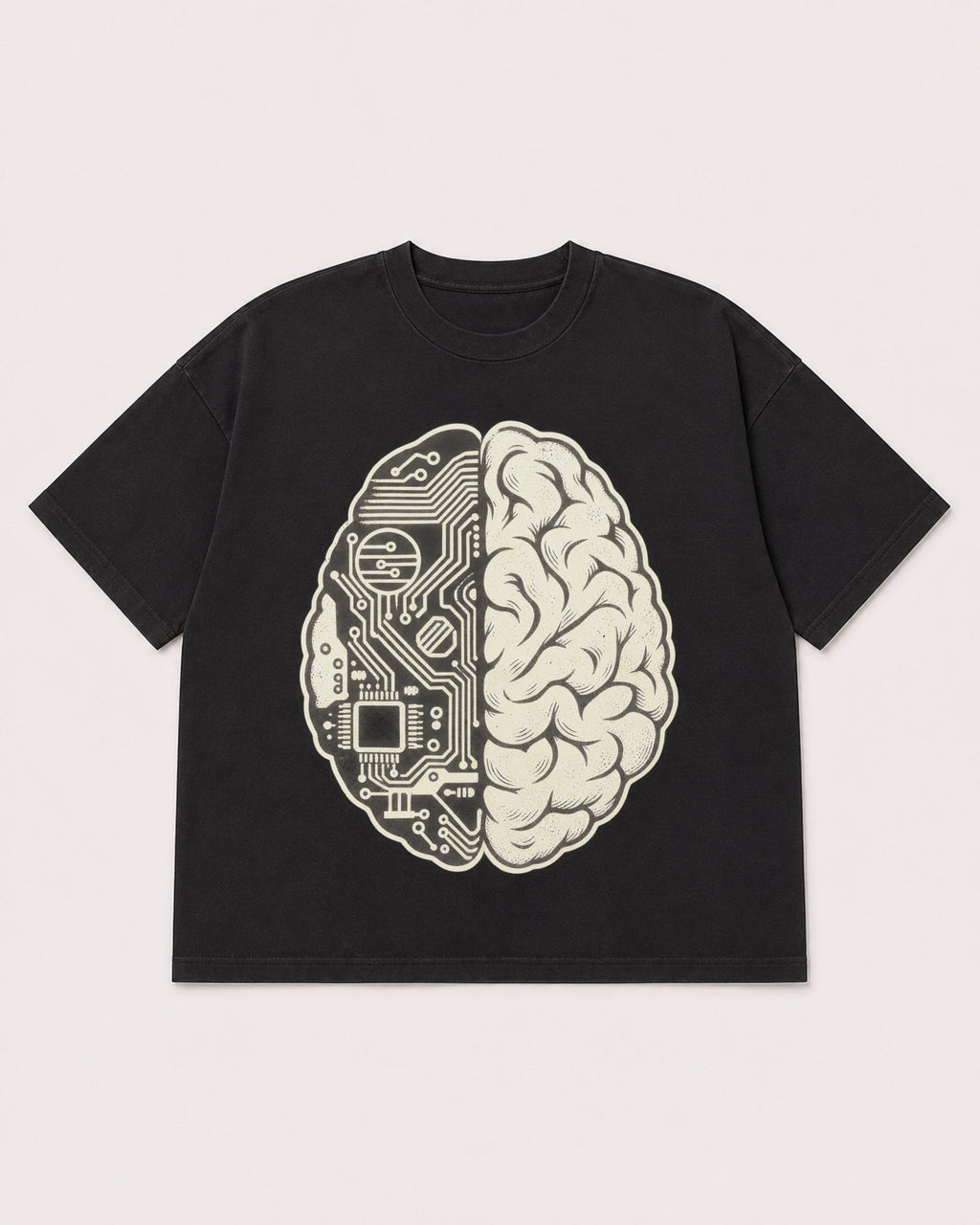 Mockup Boxy Heavyweight Tee Black product