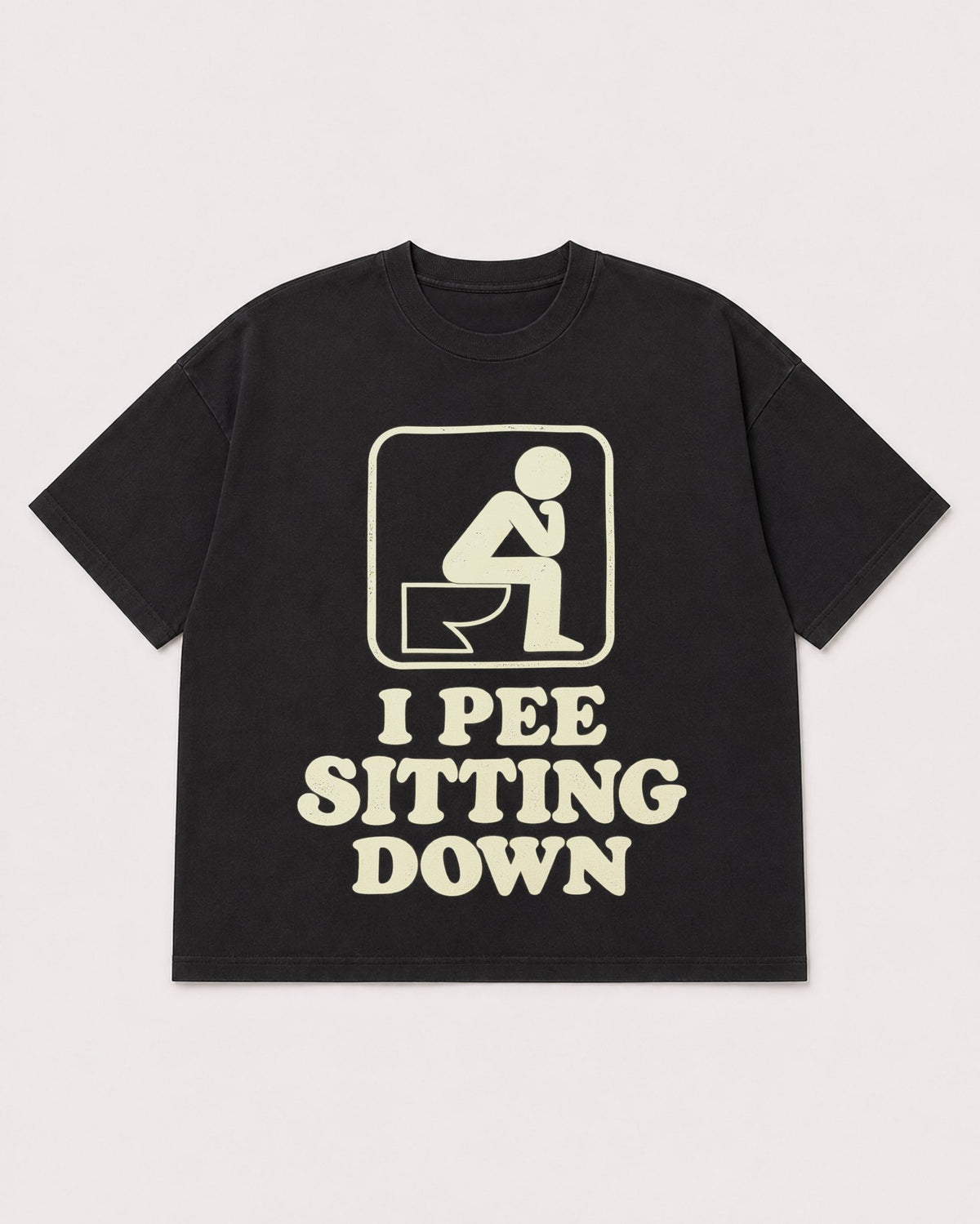 Mockup Boxy Heavyweight Tee Black product