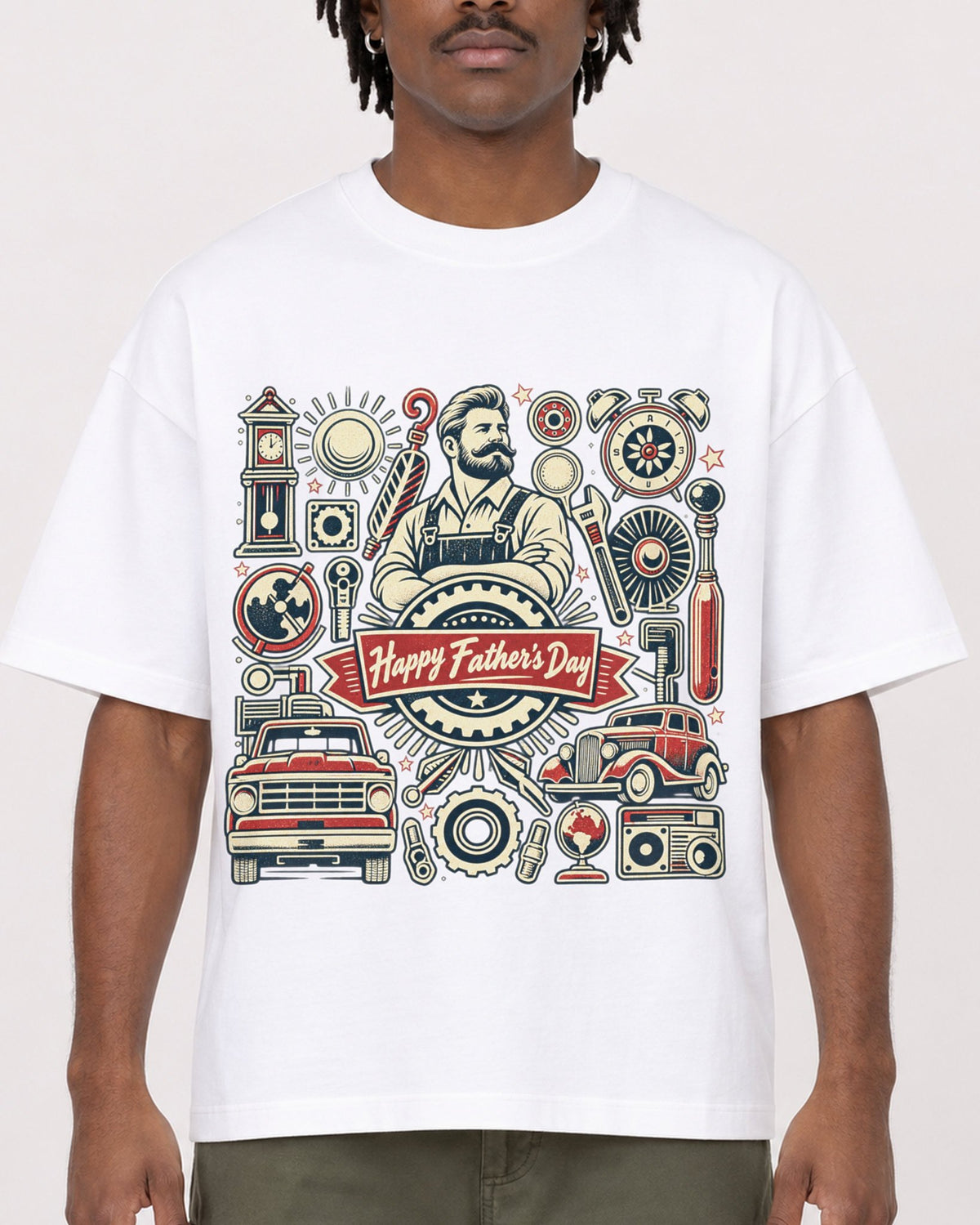Mockup Boxy Heavyweight Tee White male close-up 04