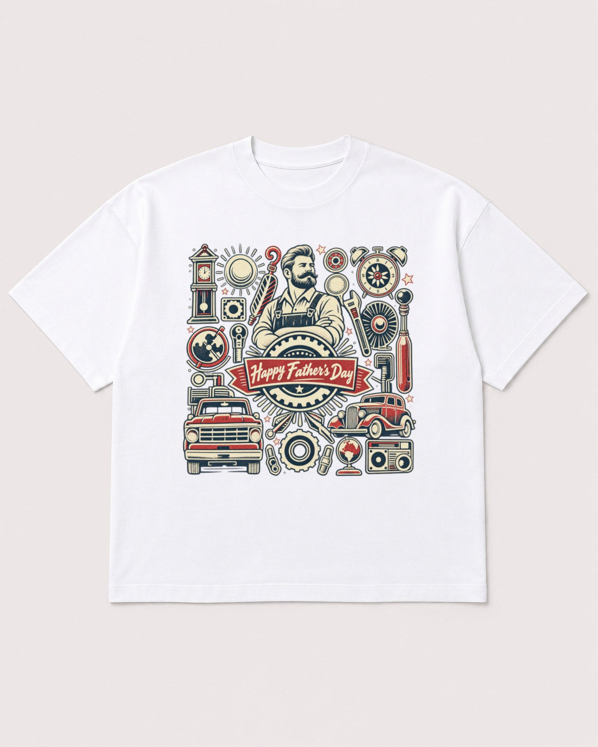 Mockup Boxy Heavyweight Tee White product