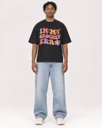 Mockup Boxy Heavyweight Tee Black male full-body 05