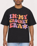 Mockup Boxy Heavyweight Tee Black male close-up 05