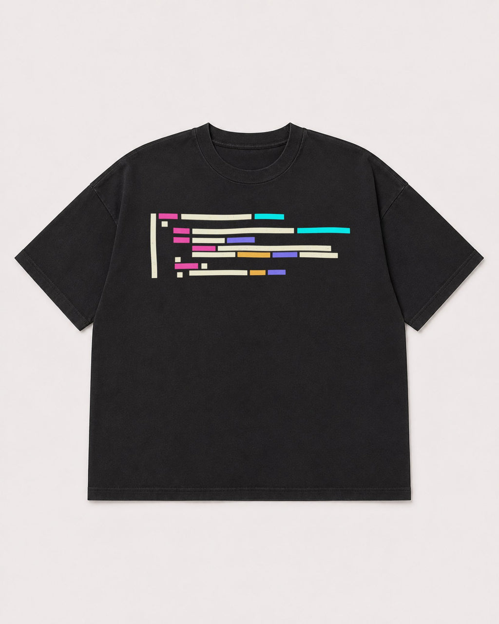 Mockup Boxy Heavyweight Tee Black product
