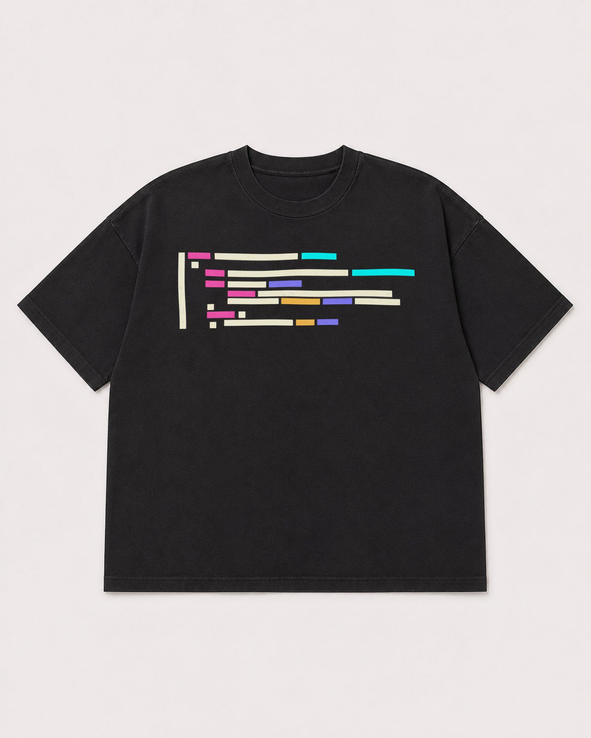 Mockup Boxy Heavyweight Tee Black product