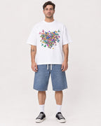 Mockup Boxy Heavyweight Tee White male full-body 48