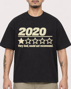 Mockup Boxy Heavyweight Tee Black male close-up 12
