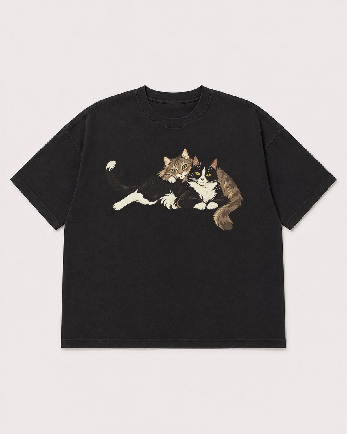 Mockup Boxy Heavyweight Tee Black product