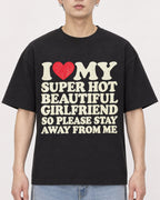 Mockup Boxy Heavyweight Tee Black male close-up 01