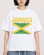 Mockup Boxy Heavyweight Tee White female close-up 11