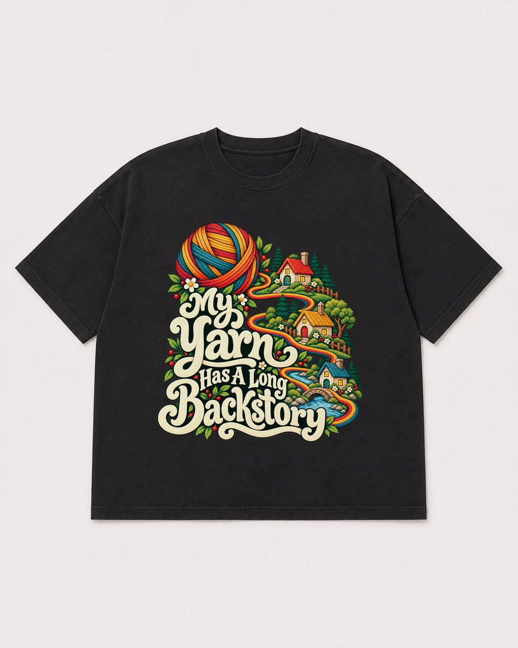 Mockup Boxy Heavyweight Tee Black product