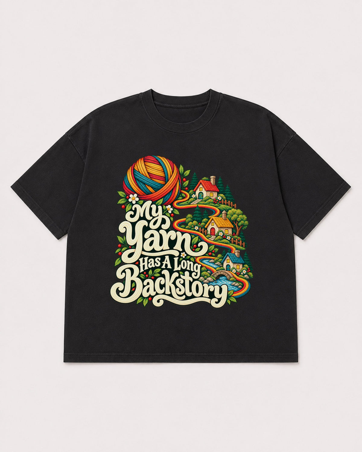Mockup Boxy Heavyweight Tee Black product