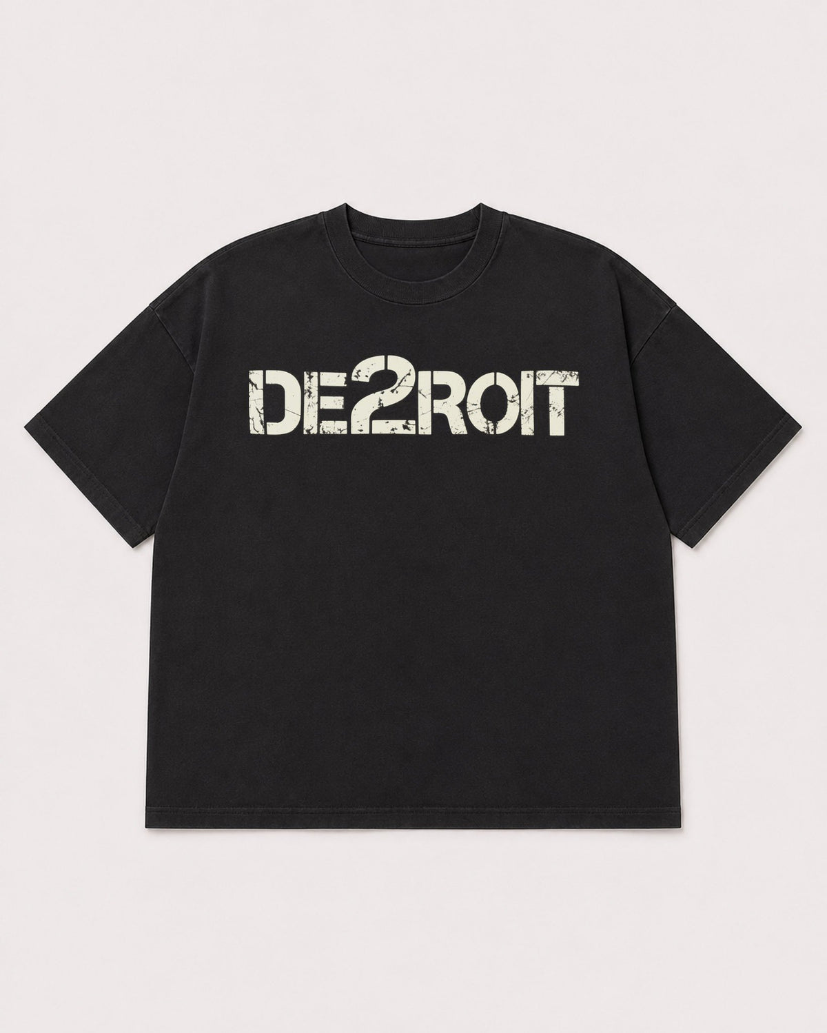 Mockup Boxy Heavyweight Tee Black product