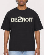 Mockup Boxy Heavyweight Tee Black male close-up 05