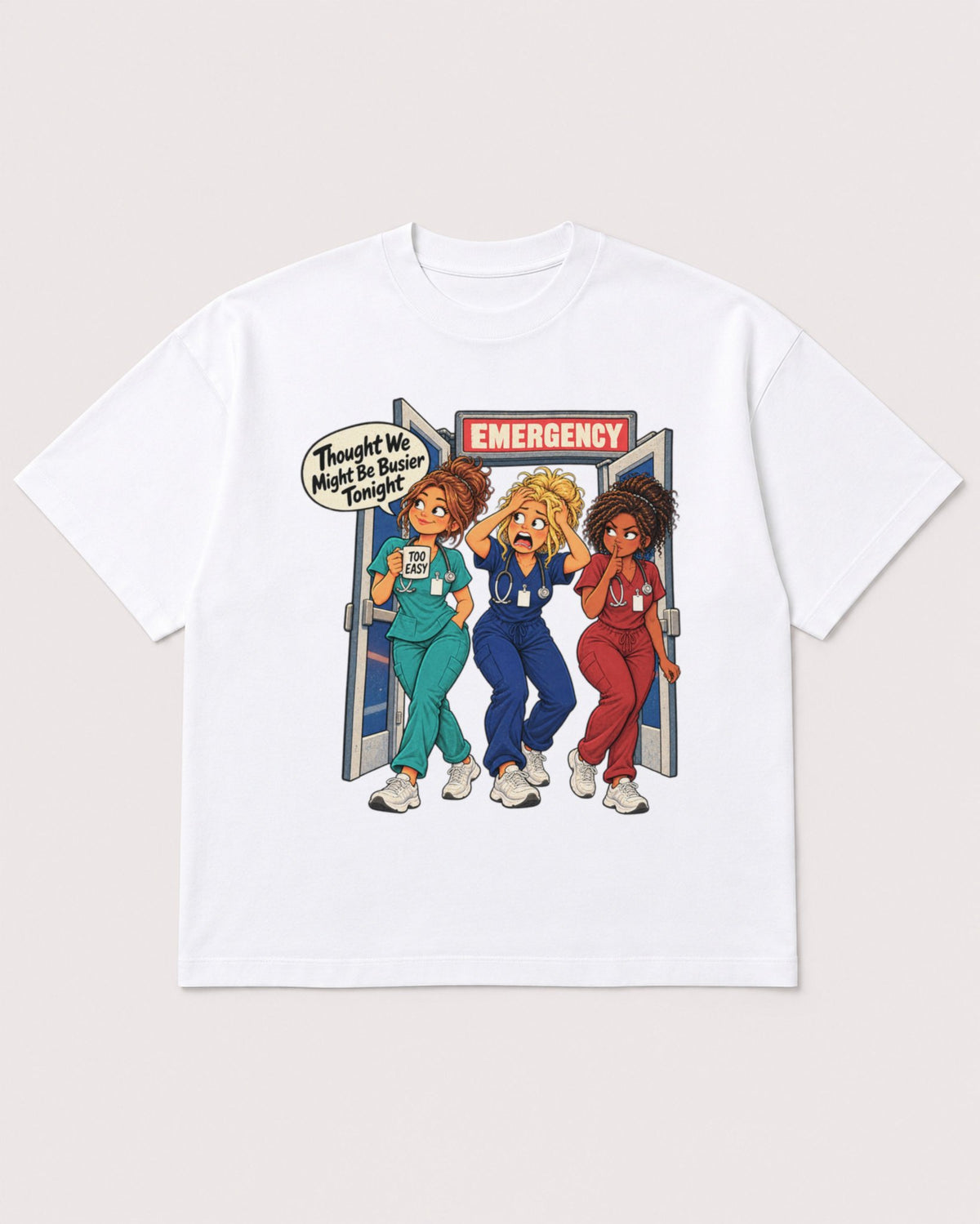 Mockup Boxy Heavyweight Tee White product