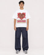 Mockup Boxy Heavyweight Tee White male full-body 16