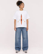 Mockup Boxy Heavyweight Tee White female full-body 20