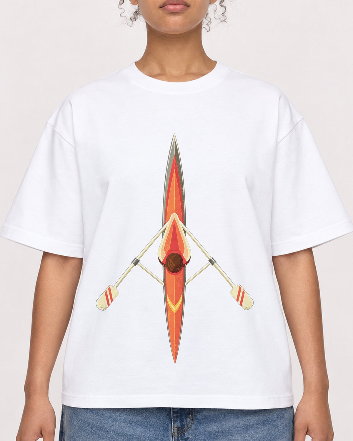 Mockup Boxy Heavyweight Tee White female close-up 20