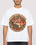 Mockup Boxy Heavyweight Tee White male close-up 10