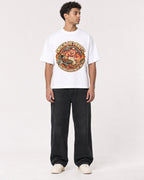 Mockup Boxy Heavyweight Tee White male full-body 10