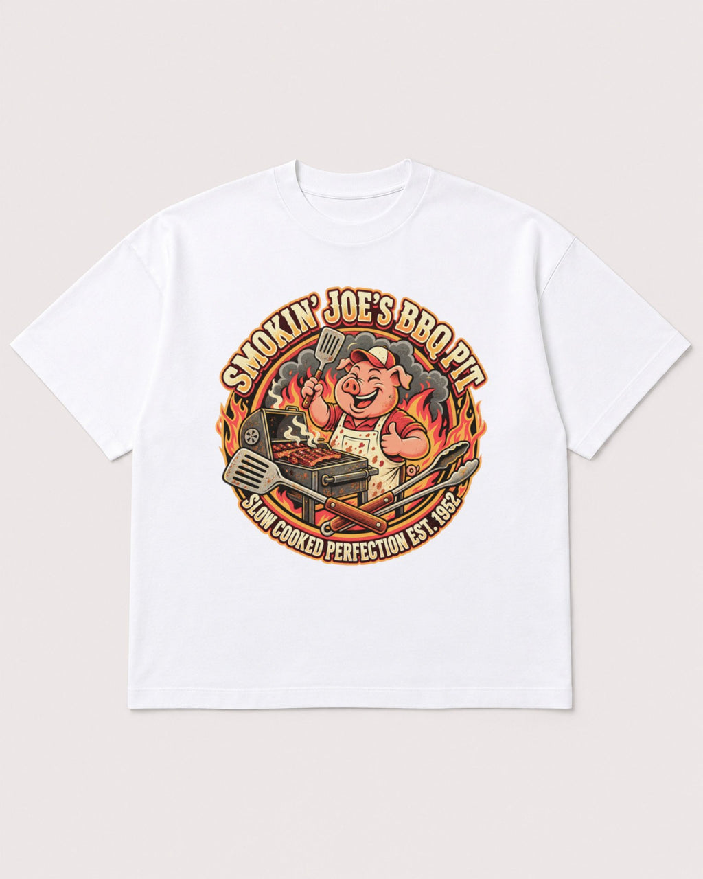 Mockup Boxy Heavyweight Tee White product