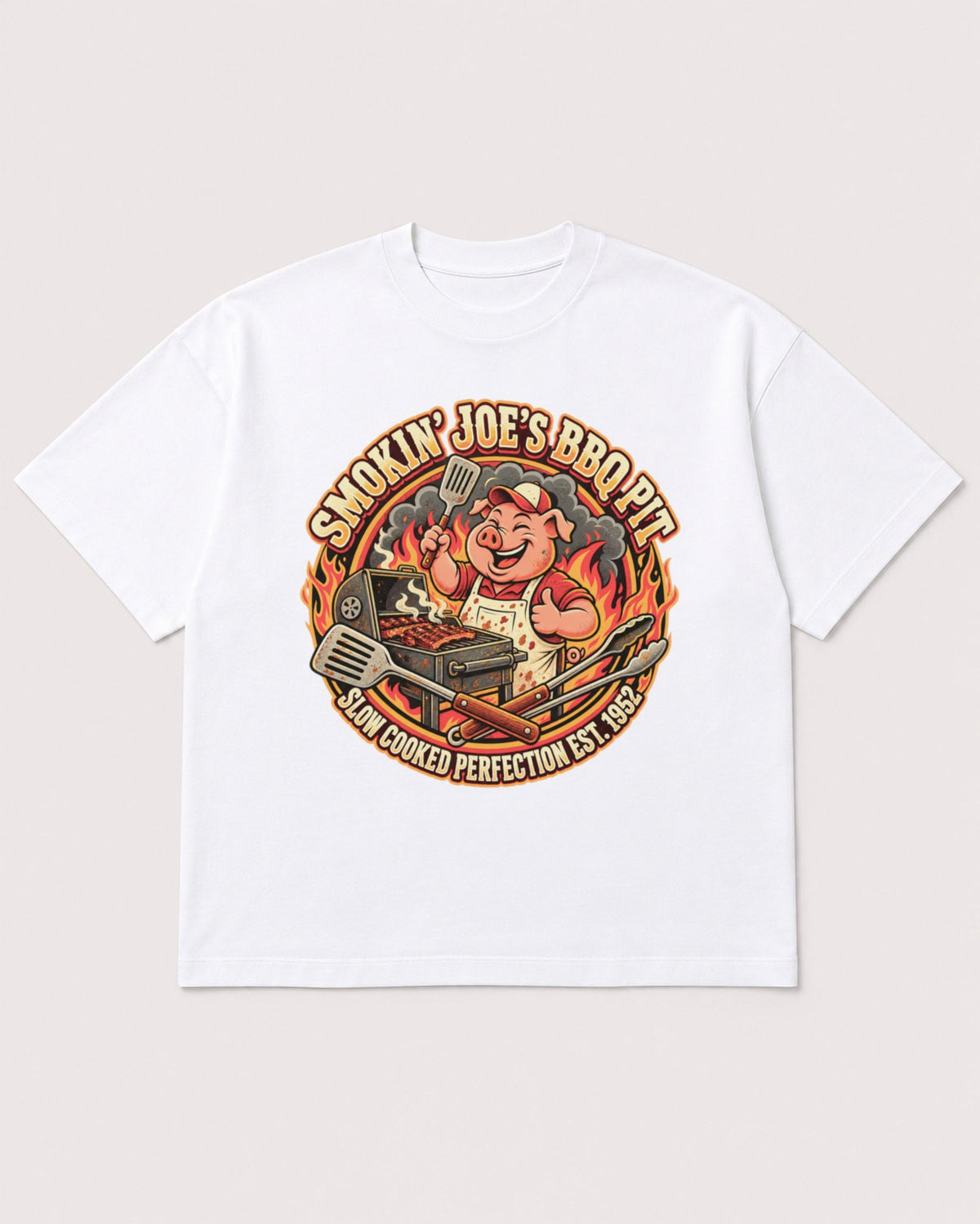 Mockup Boxy Heavyweight Tee White product