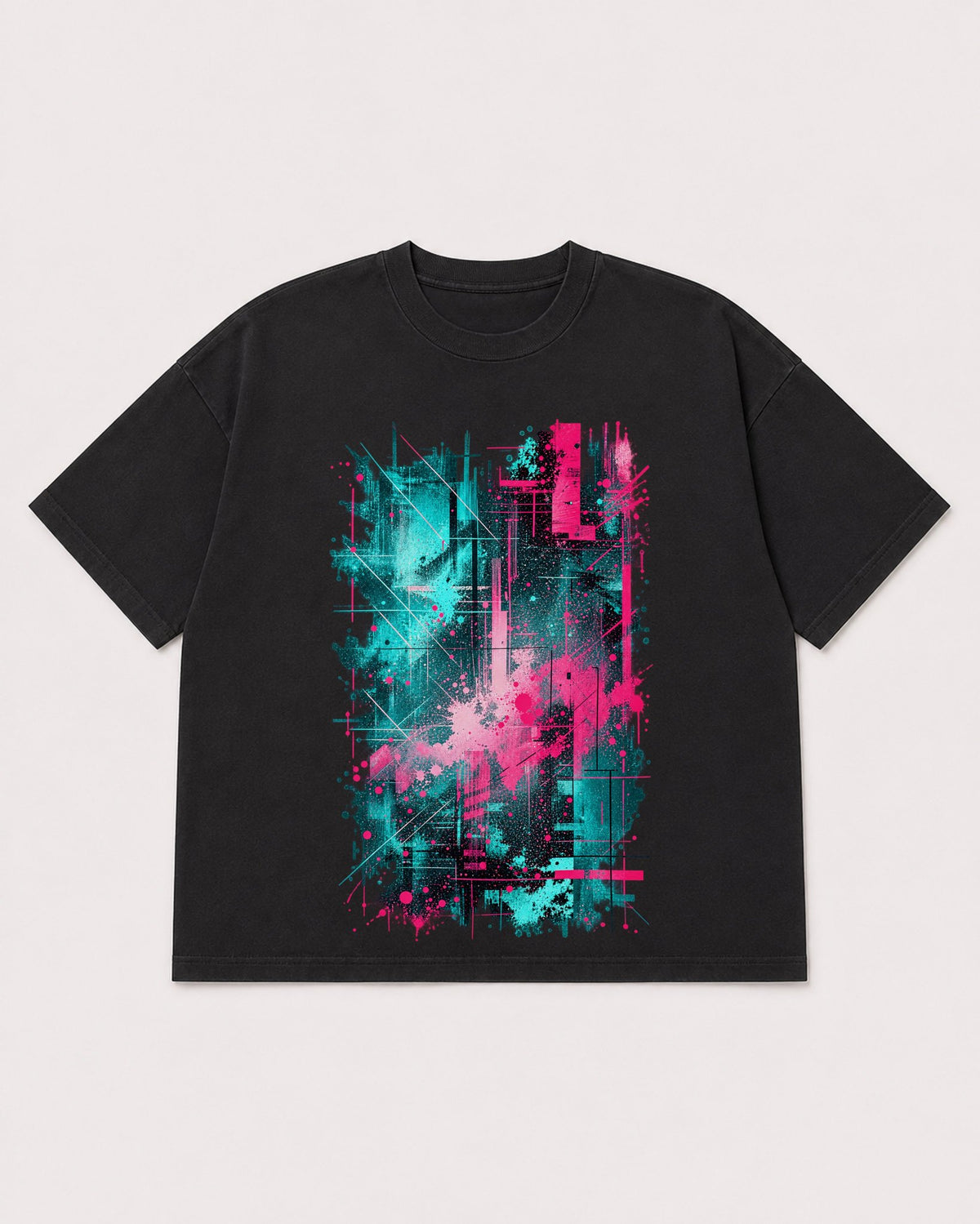 Mockup Boxy Heavyweight Tee Black product