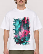 Mockup Boxy Heavyweight Tee White male close-up 09