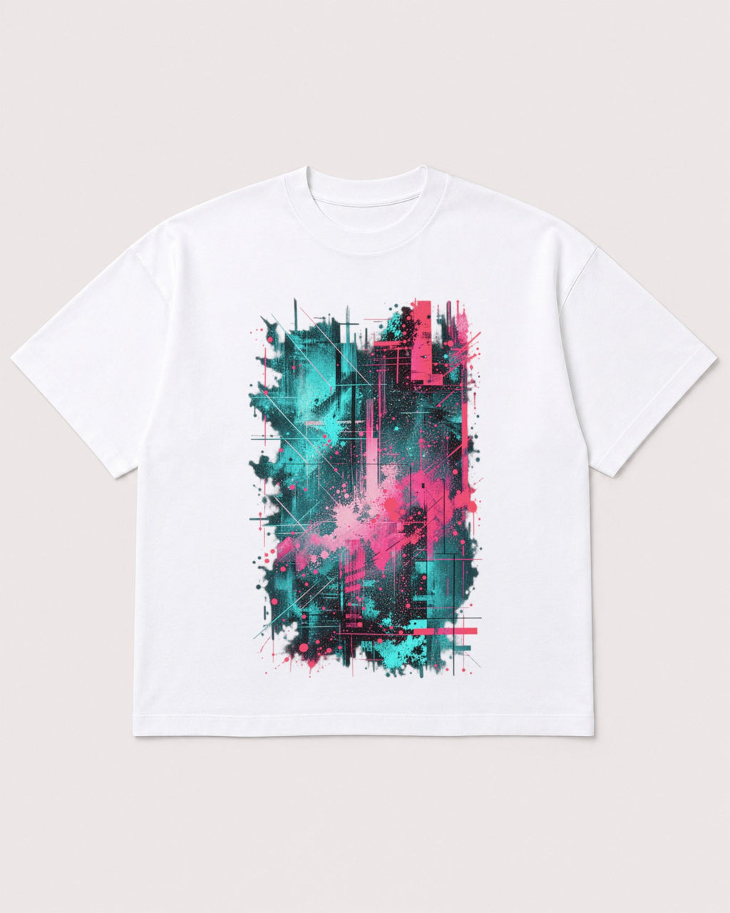 Mockup Boxy Heavyweight Tee White product