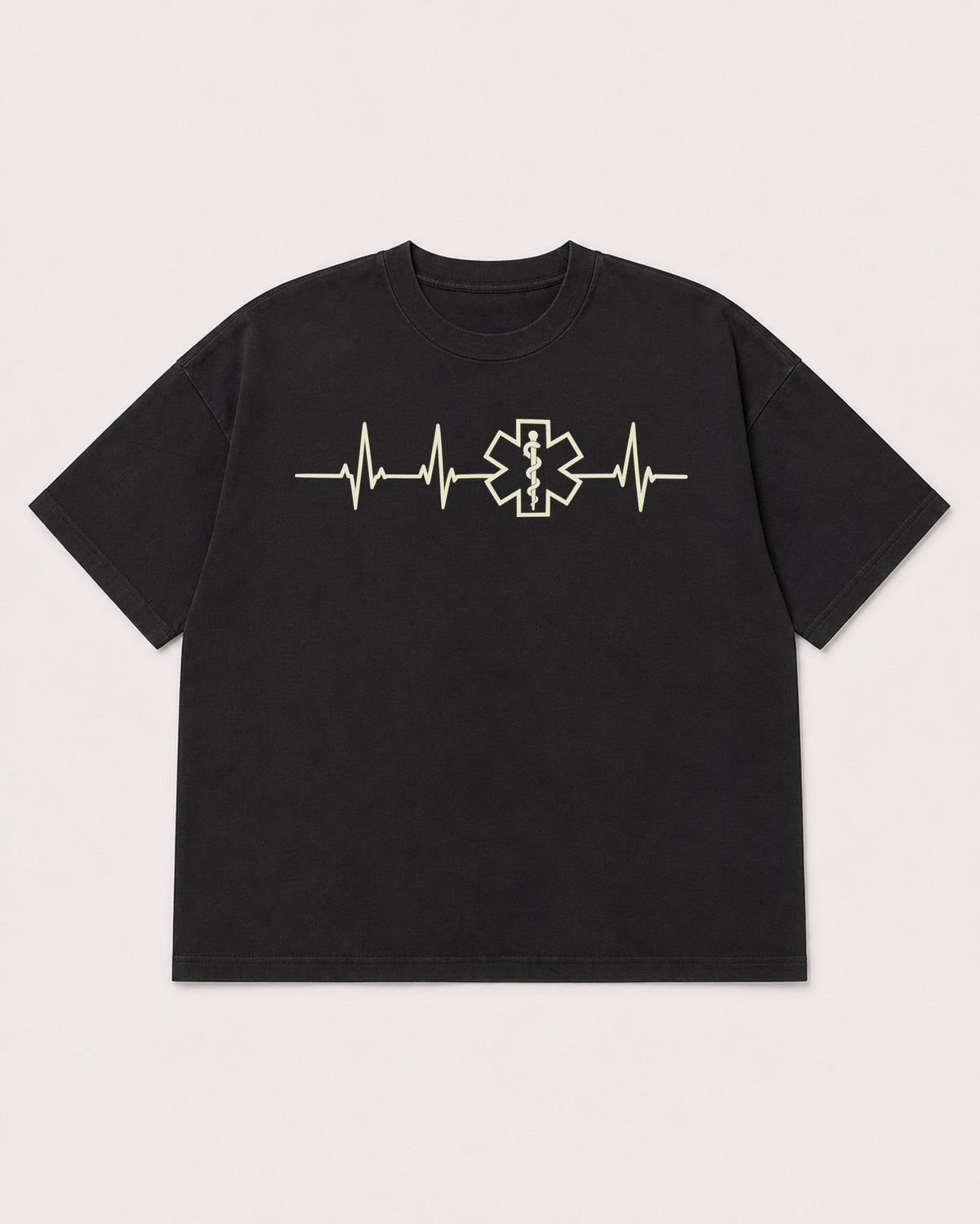 Mockup Boxy Heavyweight Tee Black product