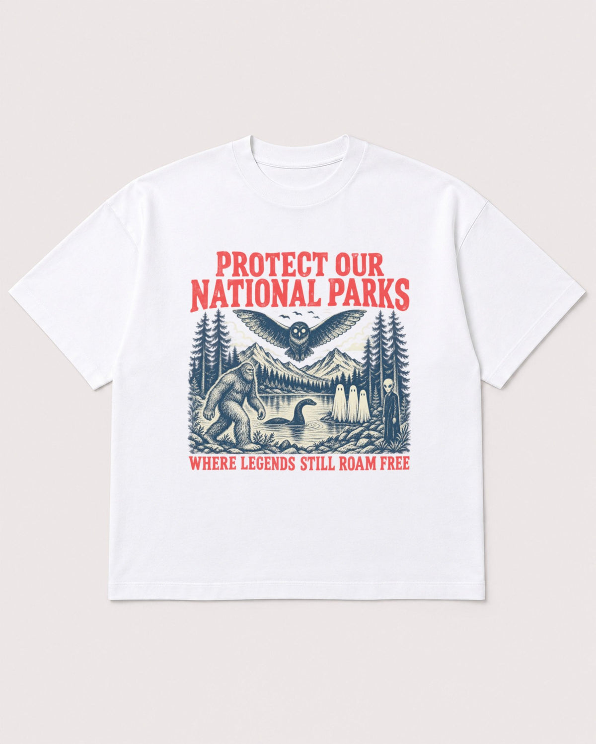Mockup Boxy Heavyweight Tee White product