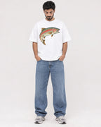 Mockup Boxy Heavyweight Tee White male full-body 07