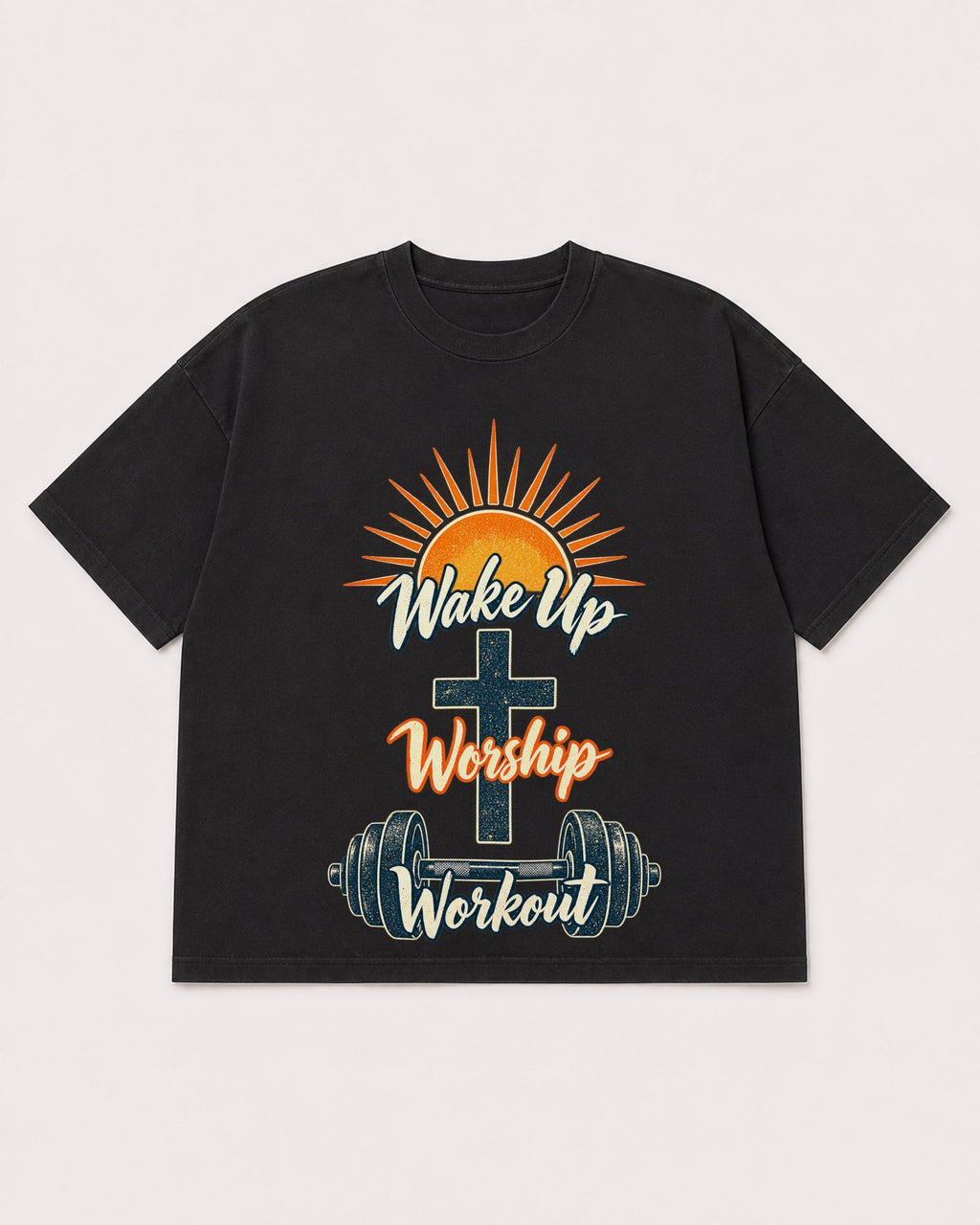 Mockup Boxy Heavyweight Tee Black product