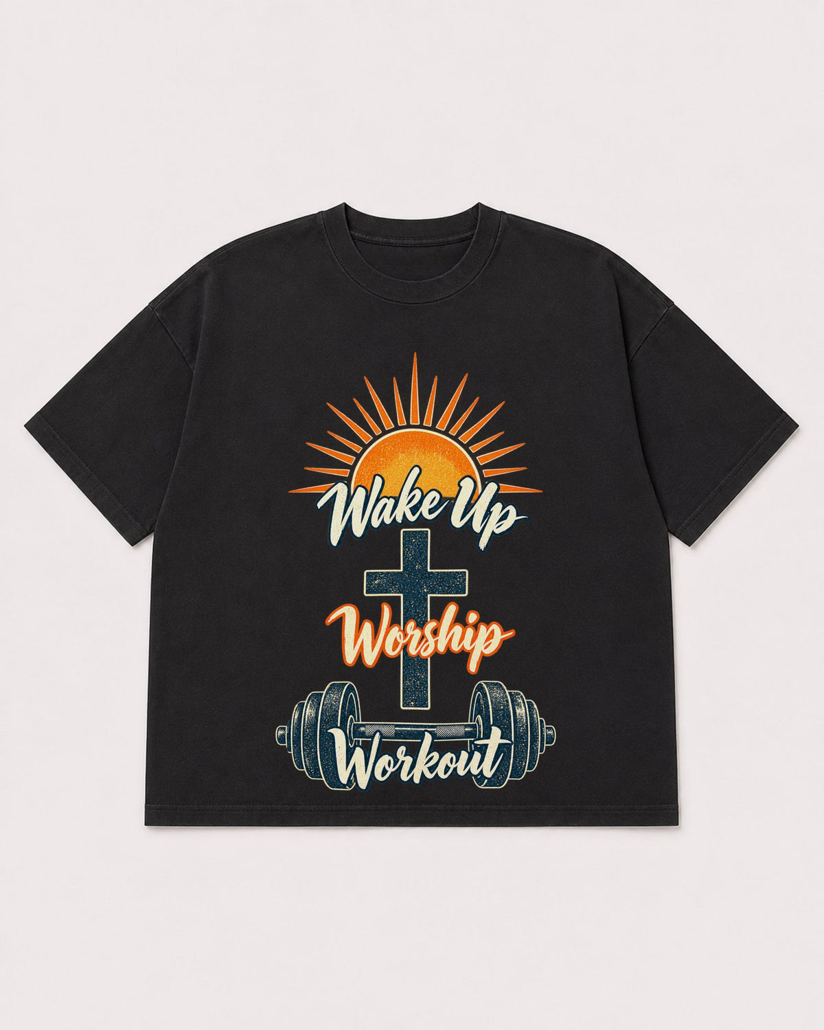 Mockup Boxy Heavyweight Tee Black product