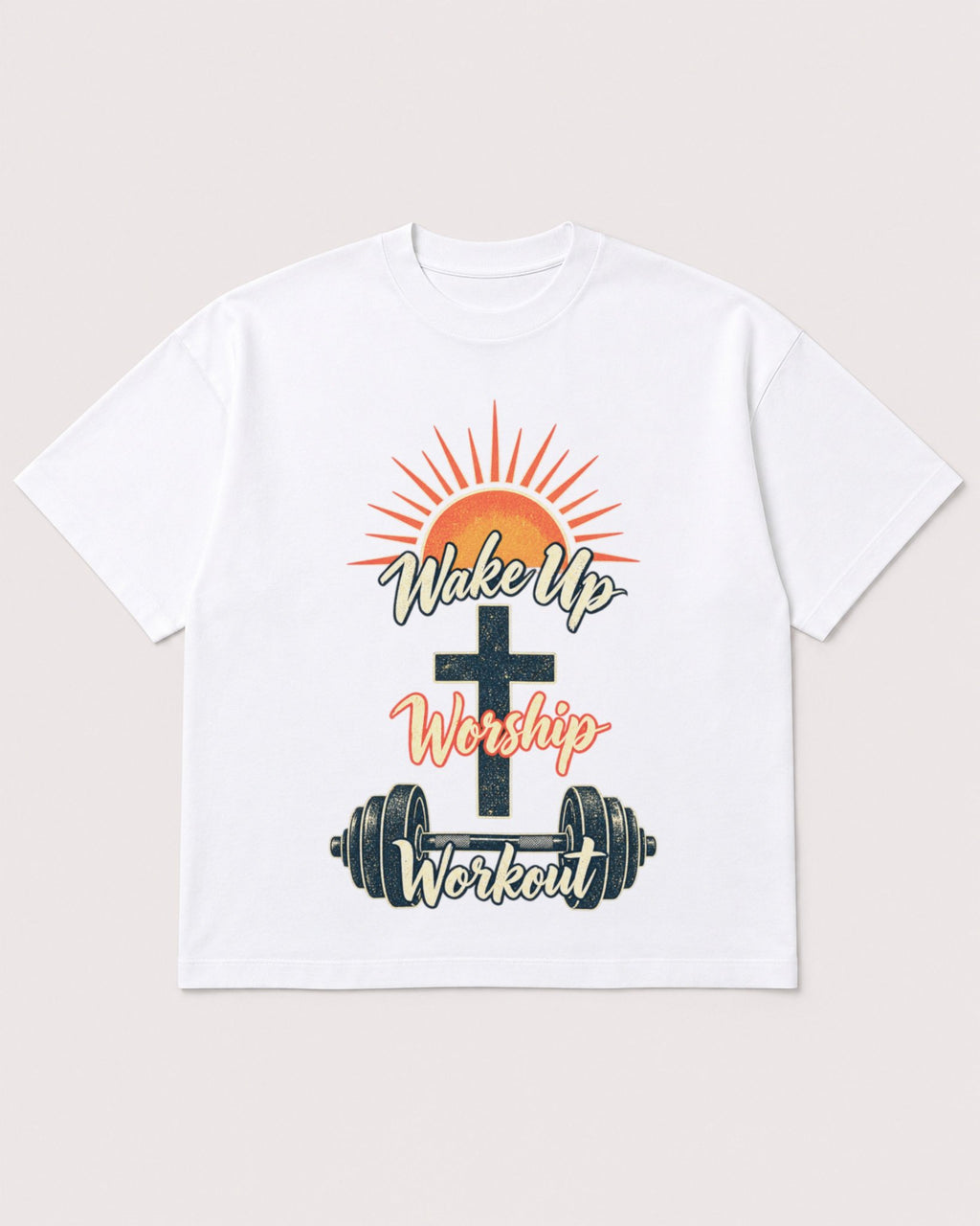 Mockup Boxy Heavyweight Tee White product