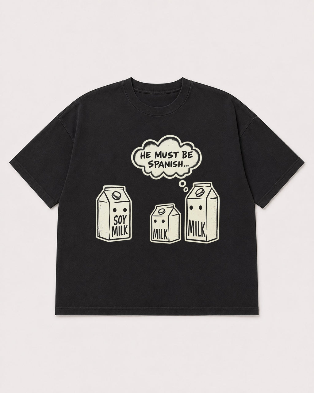 Mockup Boxy Heavyweight Tee Black product