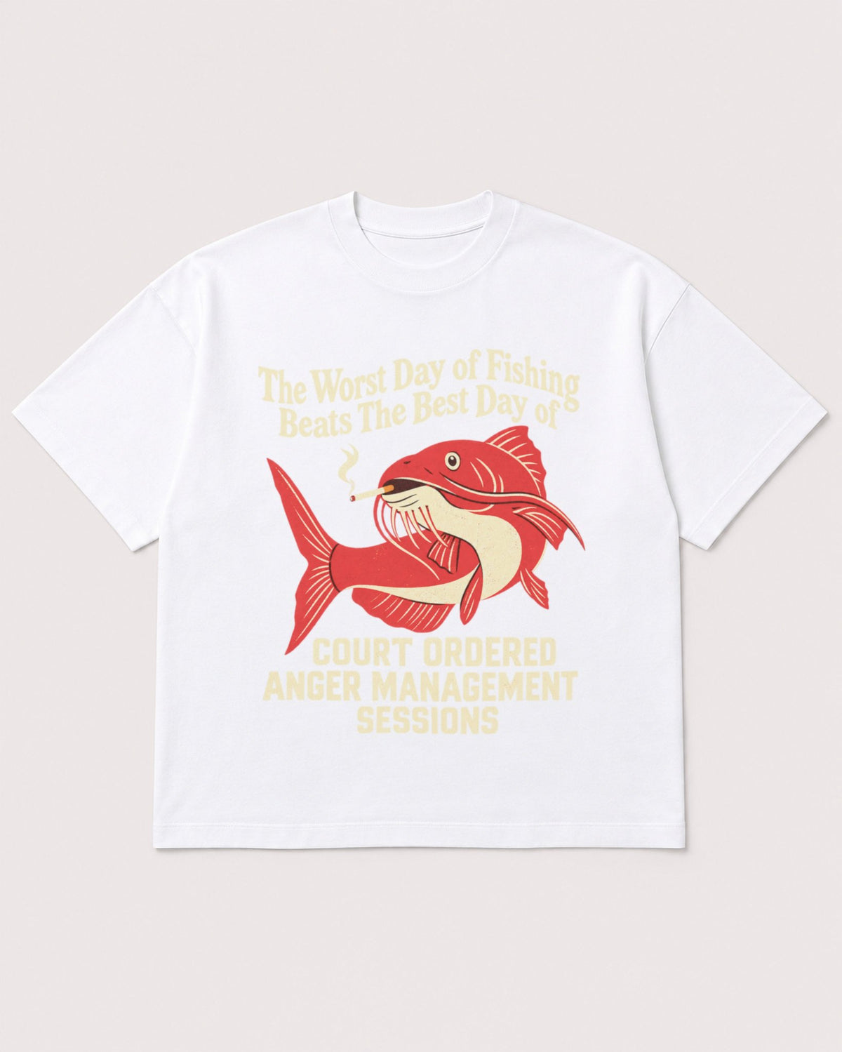 Mockup Boxy Heavyweight Tee White product