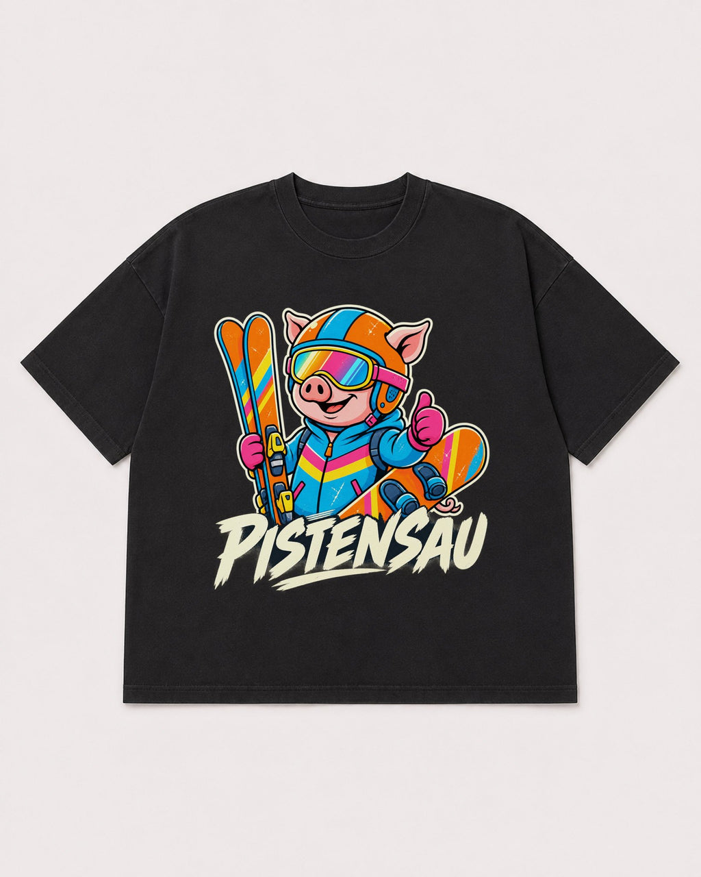 Mockup Boxy Heavyweight Tee Black product