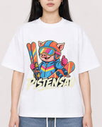 Mockup Boxy Heavyweight Tee White female close-up 01