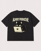 Mockup Boxy Heavyweight Tee Black product