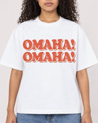 Mockup Boxy Heavyweight Tee White female close-up 10